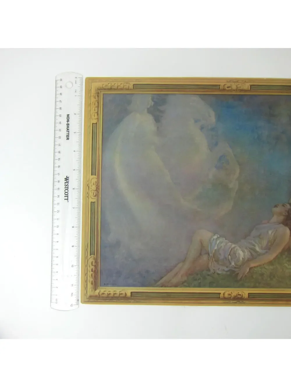 Vintage 1935 Litho Art Print Fantasy Day Dreams Arthur Spear Horse Clouds 16x12